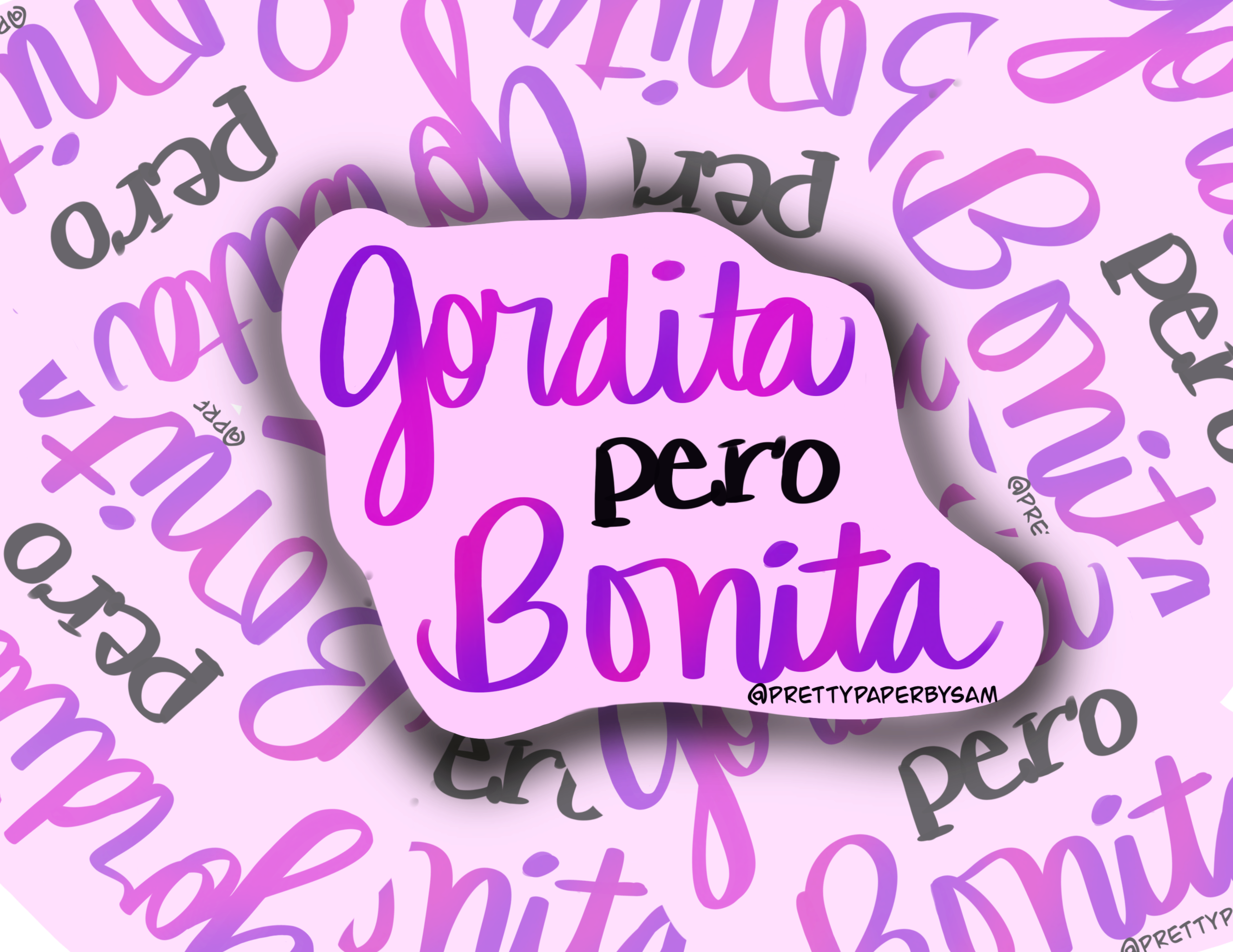 Gordita Pero Cute Notepad Latina Stationery Latina Body Positive